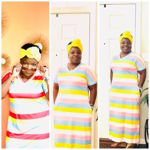 Color Stripe Dress Bundle